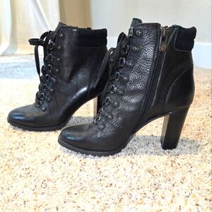 Antonio Melani heeled boots, black, 6.5,